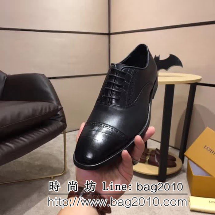 路易威登LV 頂級品質 2019春款專櫃同步發售 男士牛皮鞋 8FX2058